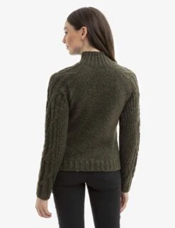 U.S. Polo Assn. CHUNKY MOCK NECK CABLE SWEATER -Modern Wear Shop 216304AA DPDT 15101