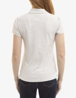 U.S. Polo Assn. HALF ZIP PUFF SLEEVE HEATHER POLO SHIRT -Modern Wear Shop 21632263 SMOT 4403