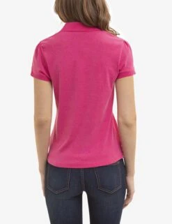 U.S. Polo Assn. HALF ZIP PUFF SLEEVE HEATHER POLO SHIRT -Modern Wear Shop 2163226E LMPH 4497