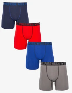 U.S. Polo Assn. 4 PACK ULTRA SOFT JERSEY BOXER BRIEFS -Modern Wear Shop 221WB40002 BOXER