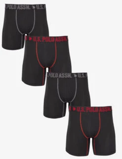 U.S. Polo Assn. 4 PACK ULTRA SOFT JERSEY BOXER BRIEFS -Modern Wear Shop 221WB40006 BOXER