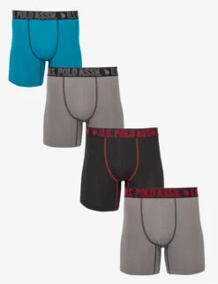 U.S. Polo Assn. 4 PACK ULTRA SOFT JERSEY BOXER BRIEFS