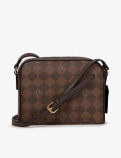 U.S. Polo Assn. DIAMOND SIGNATURE CROSSBODY BAG -Modern Wear Shop 27A152AA BRON 6772