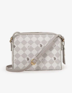 U.S. Polo Assn. DIAMOND SIGNATURE CROSSBODY BAG -Modern Wear Shop 27A152AA GREY 6782