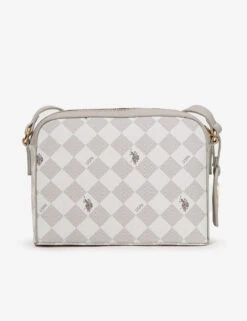 U.S. Polo Assn. DIAMOND SIGNATURE CROSSBODY BAG -Modern Wear Shop 27A152AA GREY 6784