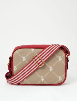 U.S. Polo Assn. CLASSIC SIGNATURE PRINT CROSSBODY BAG -Modern Wear Shop 27A192AA DKRD 71219