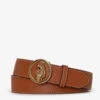 U.S. Polo Assn. LADIES 38MM MEDALLION LOGO BELT 2 U.S. Polo Assn. LADIES 38MM MEDALLION LOGO BELT -Modern Wear Shop 27A200 COGN 80988