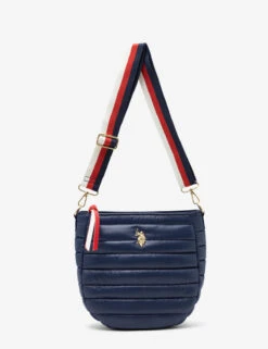 U.S. Polo Assn. QUILTED HOBO CROSSBODY BAG -Modern Wear Shop 27A212AA NAVY 11356