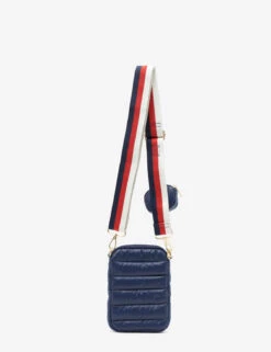 U.S. Polo Assn. QUILTED PHONE CROSSBODY WITH ZIPPER POUCH -Modern Wear Shop 27A213AA NAVY 11385