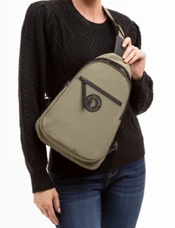 U.S. Polo Assn. SLING BACKPACK -Modern Wear Shop 27A215 SAGE 11873