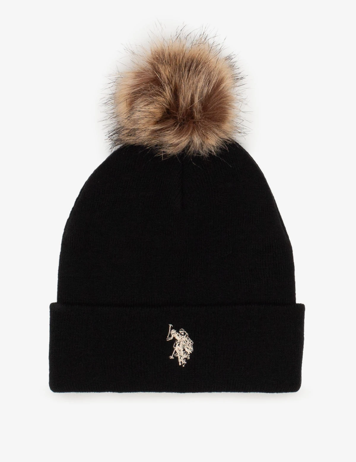 U.S. Polo Assn. WOMENS POM POM SOLID BEANIE 4 U.S. Polo Assn. WOMENS POM POM SOLID BEANIE - Image 2