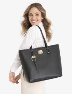 U.S. Polo Assn. CLASSIC SOLID TOTE -Modern Wear Shop 27A236AA BLCK 6810