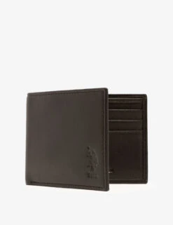 U.S. Polo Assn. MENS LEATHER BIFOLD WALLET -Modern Wear Shop 27A274AA BLCK 4019