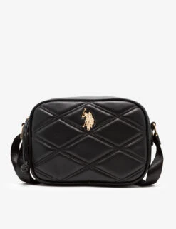 U.S. Polo Assn. QUILTED CROSSBODY BAG -Modern Wear Shop 27A277AA BLCK 0962