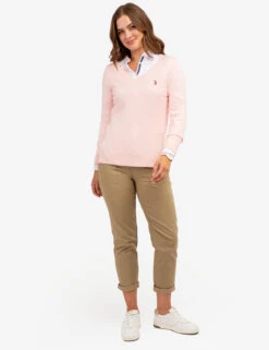 U.S. Polo Assn. SOFT TOUCH V-NECK SWEATER -Modern Wear Shop 321025C1D ENRS 64174