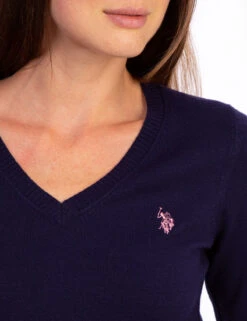 U.S. Polo Assn. SOFT TOUCH V-NECK SWEATER -Modern Wear Shop 321025C1D EVBL 5258