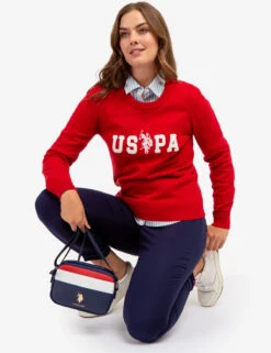 U.S. Polo Assn. USPA LOGO CREW NECK SWEATER 21 U.S. Polo Assn. USPA LOGO CREW NECK SWEATER -Modern Wear Shop 321031C1B ERED 64481
