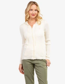 U.S. Polo Assn. SOFT CABLE ZIP UP SWEATER WITH HOOD 28 U.S. Polo Assn. SOFT CABLE ZIP UP SWEATER WITH HOOD -Modern Wear Shop 321044C1D VLPR 62882