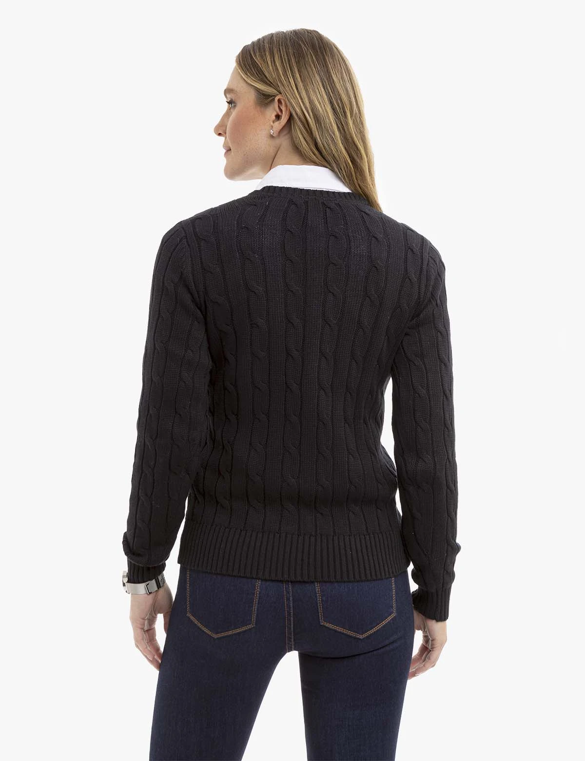 U.S. Polo Assn. V-NECK CABLE PULLOVER SWEATER 10 U.S. Polo Assn. V-NECK CABLE PULLOVER SWEATER - Image 8