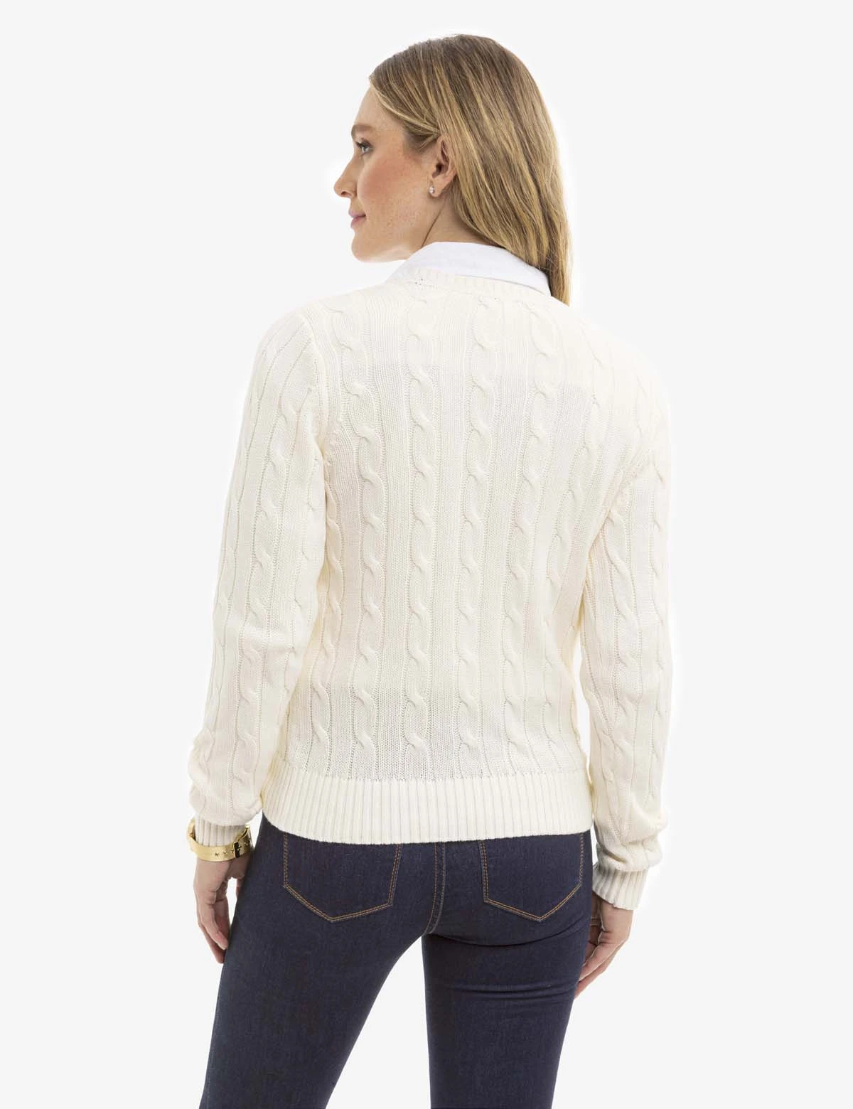 U.S. Polo Assn. V-NECK CABLE PULLOVER SWEATER 16 U.S. Polo Assn. V-NECK CABLE PULLOVER SWEATER - Image 14