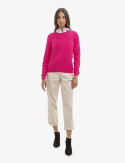 U.S. Polo Assn. CREW NECK CABLE PULLOVER SWEATER -Modern Wear Shop 321056C1Q LMPK 16534