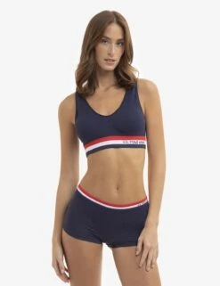 U.S. Polo Assn. 2 PACK SIGNATURE STRIPE BRALETTES WITH REMOVEABLE PADS -Modern Wear Shop 5PKBL742 2PKBRA3005 CLNV 3341 9d53e220 b457 4f7a 90fb dca36bc16ed0