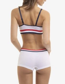 U.S. Polo Assn. 2 PACK SIGNATURE STRIPE BRALETTES WITH REMOVEABLE PADS -Modern Wear Shop 5PKBL742 2PKBRA3005 WHITE 3321 d2a6e00a 35ab 4849 81b1 24870cdbfe24