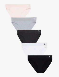 U.S. Polo Assn. 5PK COTTON HI-CUT BIKINIS -Modern Wear Shop 5PKHC1062 merged