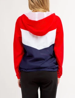 U.S. Polo Assn. CHEVRON HOODED ZIP FRONT JACKET -Modern Wear Shop 621008PP RCRD 65794