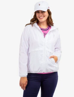 U.S. Polo Assn. HOODED ZIP FRONT WINDBREAKER