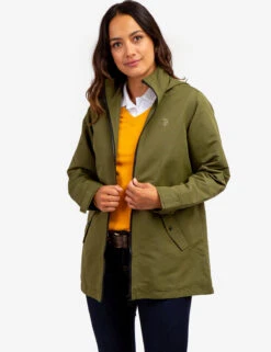 U.S. Polo Assn. ZIP FRONT RAINCOAT -Modern Wear Shop 621014PA CYOL 64431