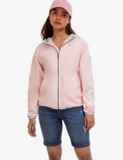 U.S. Polo Assn. HOODED ZIP FRONT CHEVRON WINDBREAKER -Modern Wear Shop 621015PP BYPK 48403