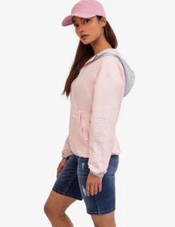 U.S. Polo Assn. HOODED ZIP FRONT CHEVRON WINDBREAKER -Modern Wear Shop 621015PP BYPK 48405