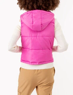 U.S. Polo Assn. HOODED CROPPED VEST -Modern Wear Shop 621021PT PKPZ 72475