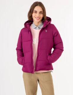 U.S. Polo Assn. HOODED PUFFER JACKET -Modern Wear Shop 621027PP PTLP 72625