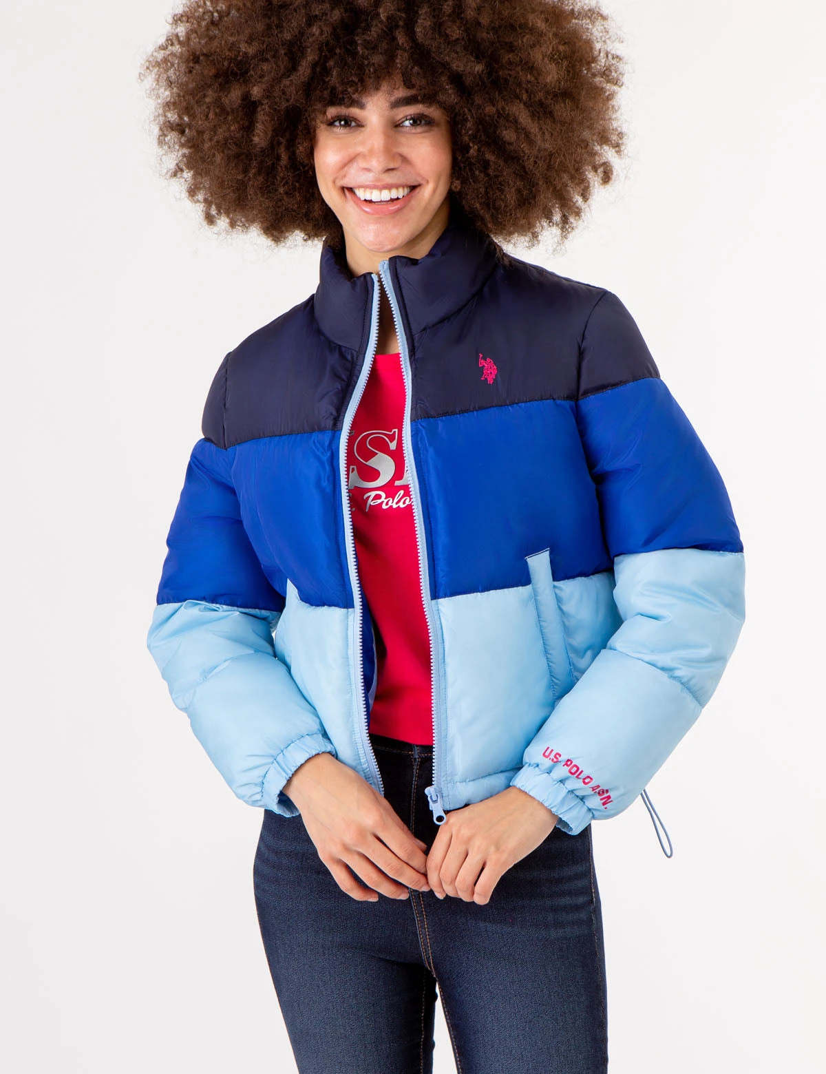 U.S. Polo Assn. CROPPED COLORBLOCK PUFFER JACKET 4 U.S. Polo Assn. CROPPED COLORBLOCK PUFFER JACKET - Image 2