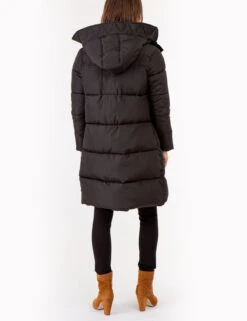 U.S. Polo Assn. MAXI SNORKEL HOODED PUFFER JACKET -Modern Wear Shop 621030PP BLCK 72485