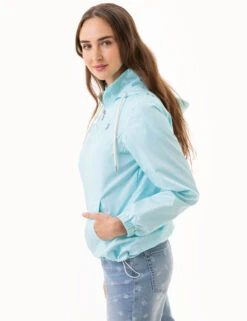 U.S. Polo Assn. HOODED QUARTER ZIP WINDBREAKER -Modern Wear Shop 621059PT BLUESAIL 6478