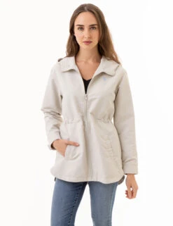 U.S. Polo Assn. HOODED LONG SPLIT HEM RAINCOAT