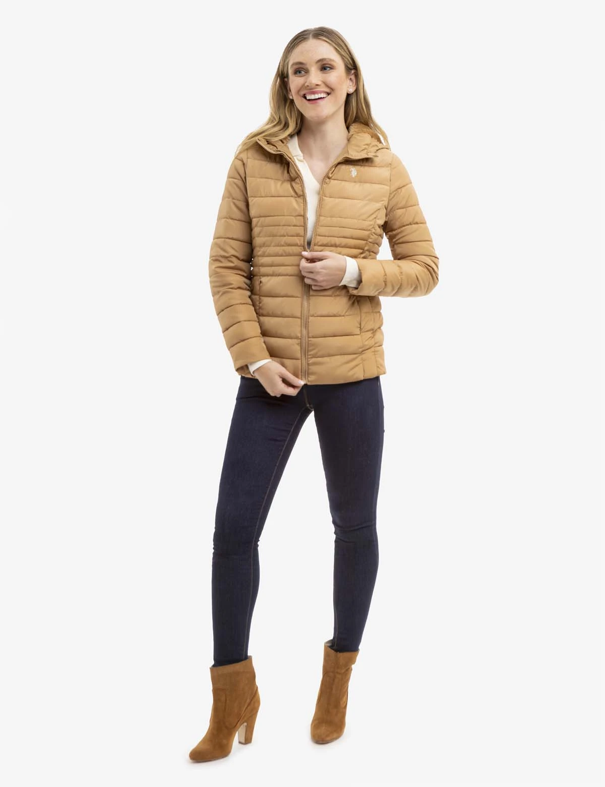 U.S. Polo Assn. COZY QUILTED HOODED PUFFER JACKET 14 U.S. Polo Assn. COZY QUILTED HOODED PUFFER JACKET - Image 12