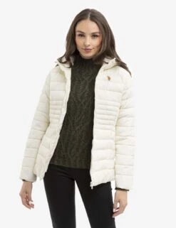 U.S. Polo Assn. COZY QUILTED HOODED PUFFER JACKET 20 U.S. Polo Assn. COZY QUILTED HOODED PUFFER JACKET -Modern Wear Shop 621066PT VLPR 15124
