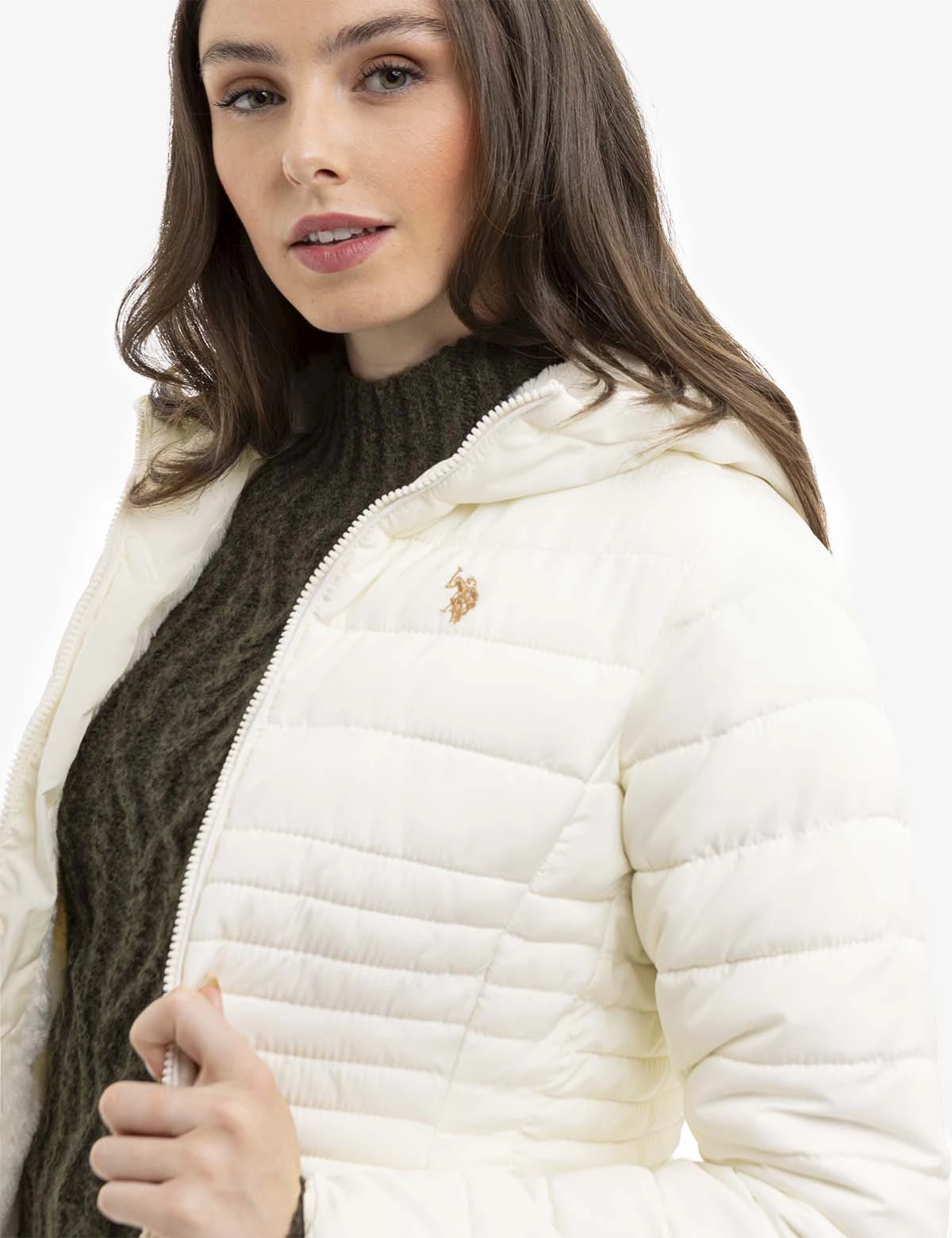 U.S. Polo Assn. COZY QUILTED HOODED PUFFER JACKET 10 U.S. Polo Assn. COZY QUILTED HOODED PUFFER JACKET - Image 8