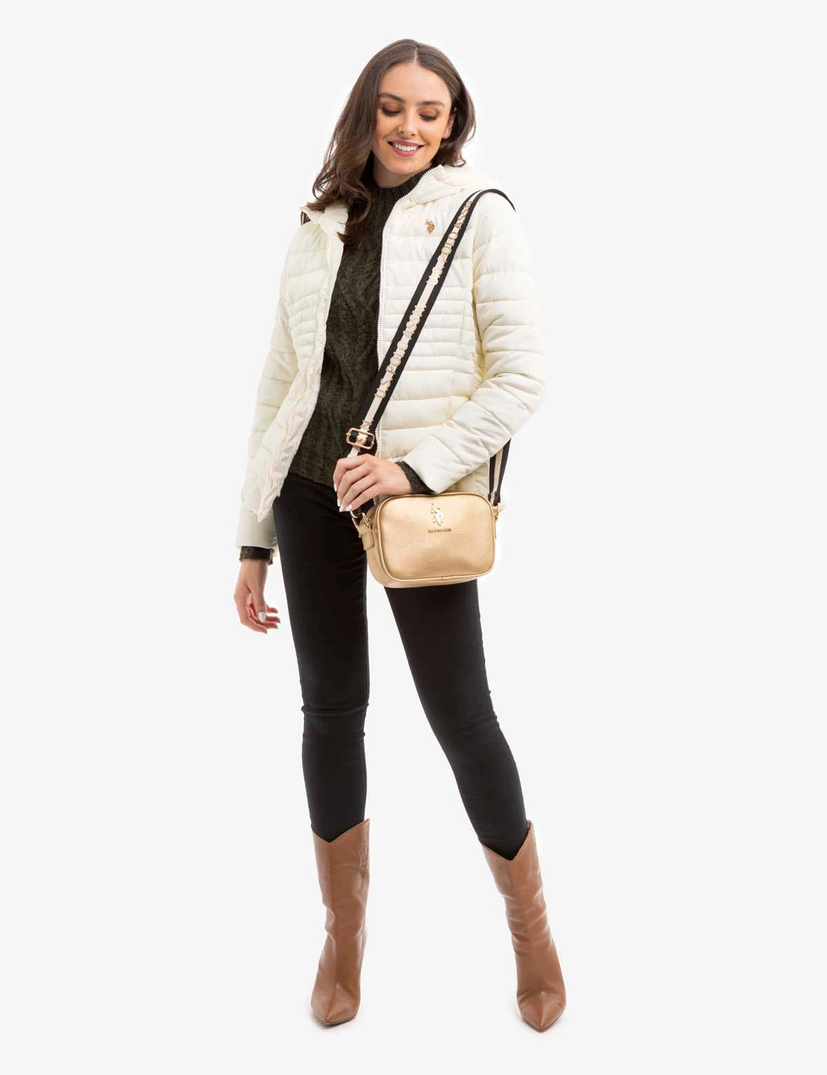 U.S. Polo Assn. COZY QUILTED HOODED PUFFER JACKET 9 U.S. Polo Assn. COZY QUILTED HOODED PUFFER JACKET - Image 7