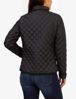 U.S. Polo Assn. QUILTED SIDE KNIT MOTO JACKET -Modern Wear Shop 629599PT BLCK 3468