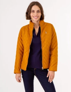 U.S. Polo Assn. QUILTED SIDE KNIT MOTO JACKET -Modern Wear Shop 629599PT BTRS 72651