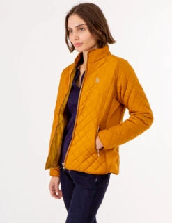 U.S. Polo Assn. QUILTED SIDE KNIT MOTO JACKET -Modern Wear Shop 629599PT BTRS 72658