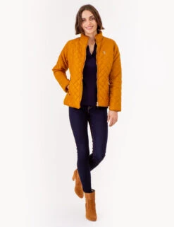 U.S. Polo Assn. QUILTED SIDE KNIT MOTO JACKET -Modern Wear Shop 629599PT BTRS 72660