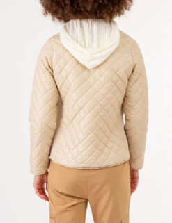 U.S. Polo Assn. QUILTED SIDE KNIT MOTO JACKET -Modern Wear Shop 629599PT WTPL 72493