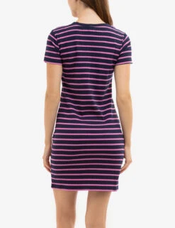 U.S. Polo Assn. HORIZONTAL STRIPE SHORT SLEEVE DRESS -Modern Wear Shop ECOM 2159067E EVBL 9878
