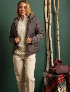 U.S. Polo Assn. COZY FAUX FUR HOOEDED PUFFER JACKET -Modern Wear Shop HOLIDAY 1473